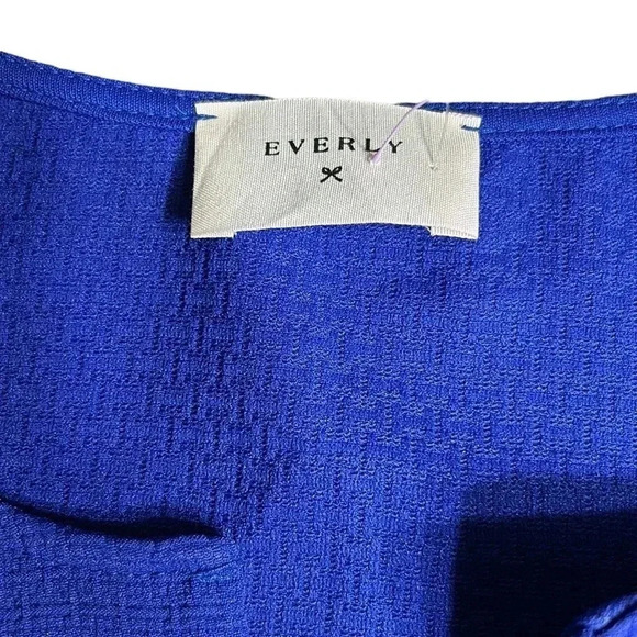 EVERLY ,Maura Dress,Anthropologie,sleeveless blue scalloped hem dress ,NWT - Picture 11 of 12